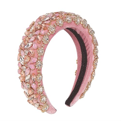 Miniatura 3 de YAZILIND Diadema simple de lujo Rhinestone Retro barroco estilo accesorios para el cabello (color 1)