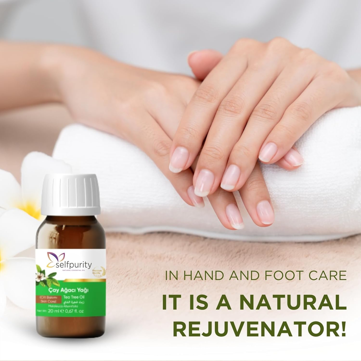 Tea Tree Oil - 100% Pure and Natural Tea Tree Oil, Premium Grade Essential Oils for Diffusers, Skin, Aromatherapy, Massage, 20 ml (0.68 fl oz) - Image 5