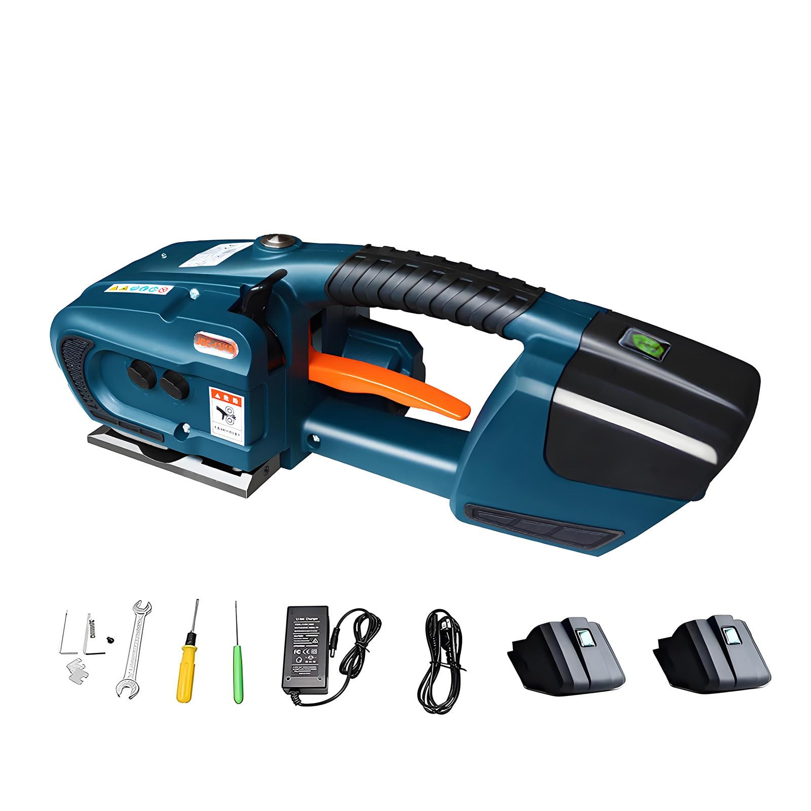 GUTYGIO Handheld Automatic Hot Melting Banding Machine,Electric Strapping Machine,Straps 4000mAh Two Batteries Strapping Banding Tools for 1/2-5/8 in PP PET 1*battery