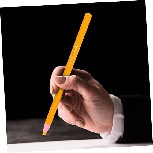 Miniatura 4 de Toyvian Paquete de 12 marcadores de China despegables con diamantes para vidrio, celofán, vinilo, metal, etc. (amarillo)