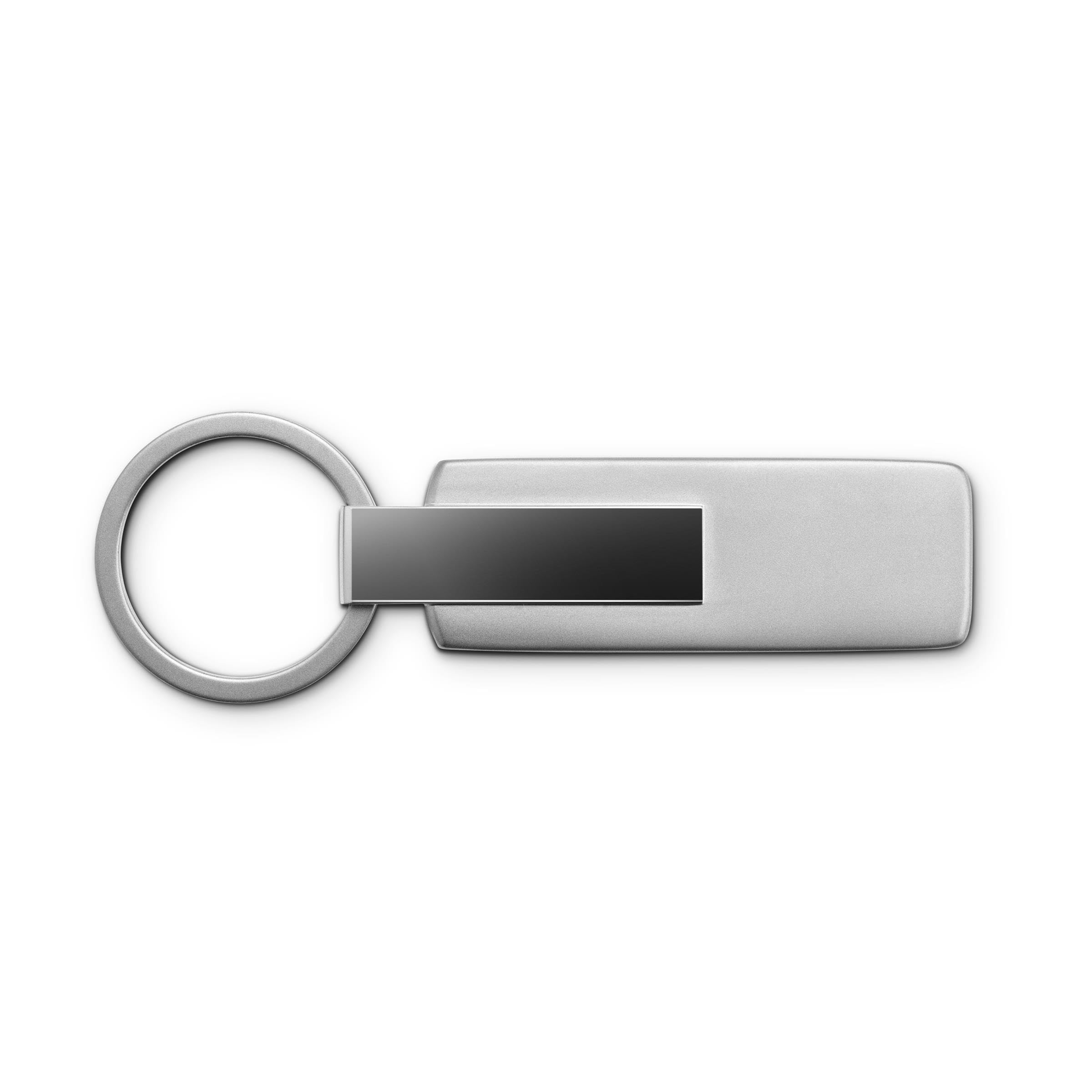 Audi 3182501800 - Portachiavi in acciaio inox, con logo Audi, colore: Argento