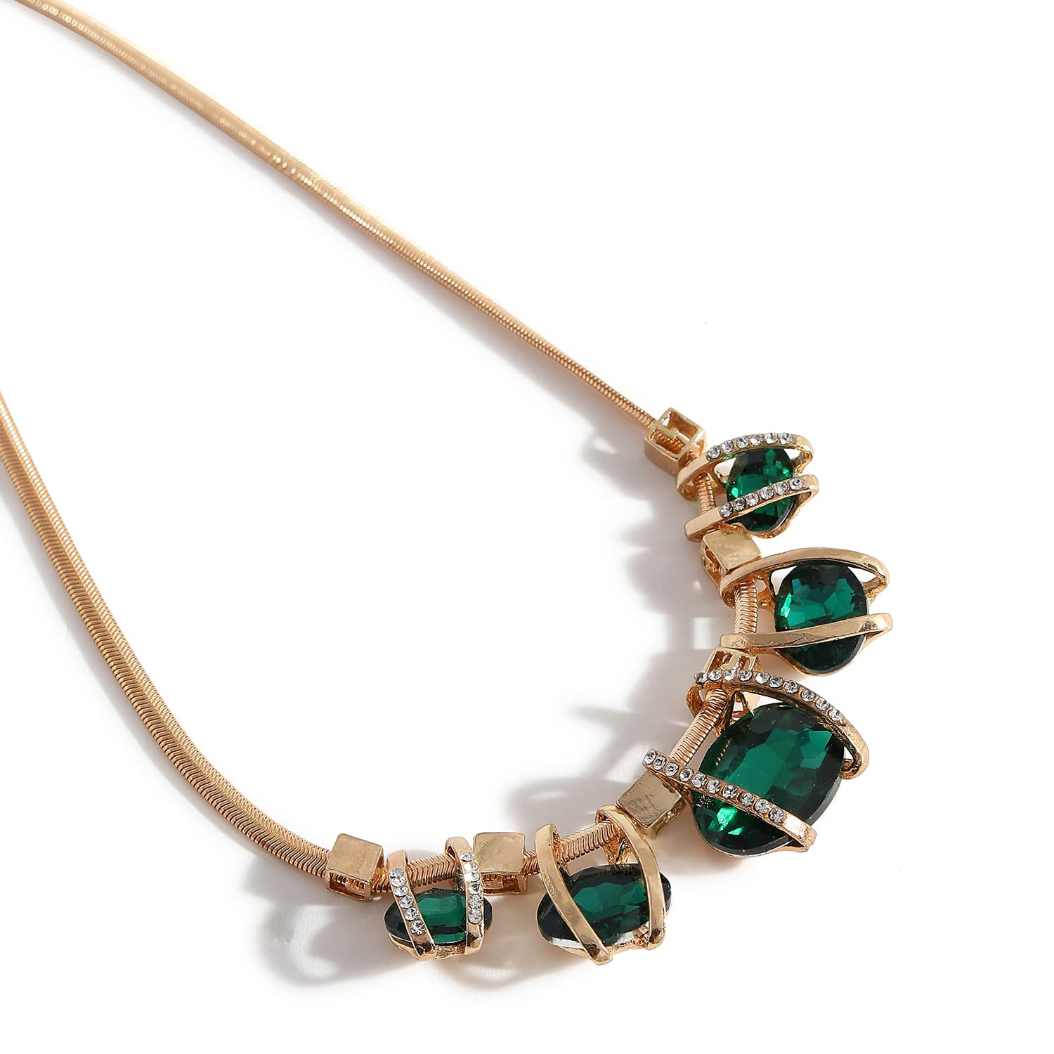 Designer Chain Necklace for Women and Girls, Trendy Stylish Necklace, chain for women, Necklace with Chain detailing, minimal jewellery,layered necklace for women fashion, ladies-image-2