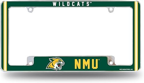 Miniatura 96 de Rico Industries NCAA Classic 12" x 6" Chrome All Over Automotive License Plate Frame for Car/Truck/SUV