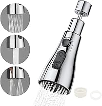 CLINTON Tap Extender for Kitchen Sink | 360° Degree Rotation | 3 Modes Water Faucet Sprayer | Dual Flow Aerator Kitchen Sink Faucet
