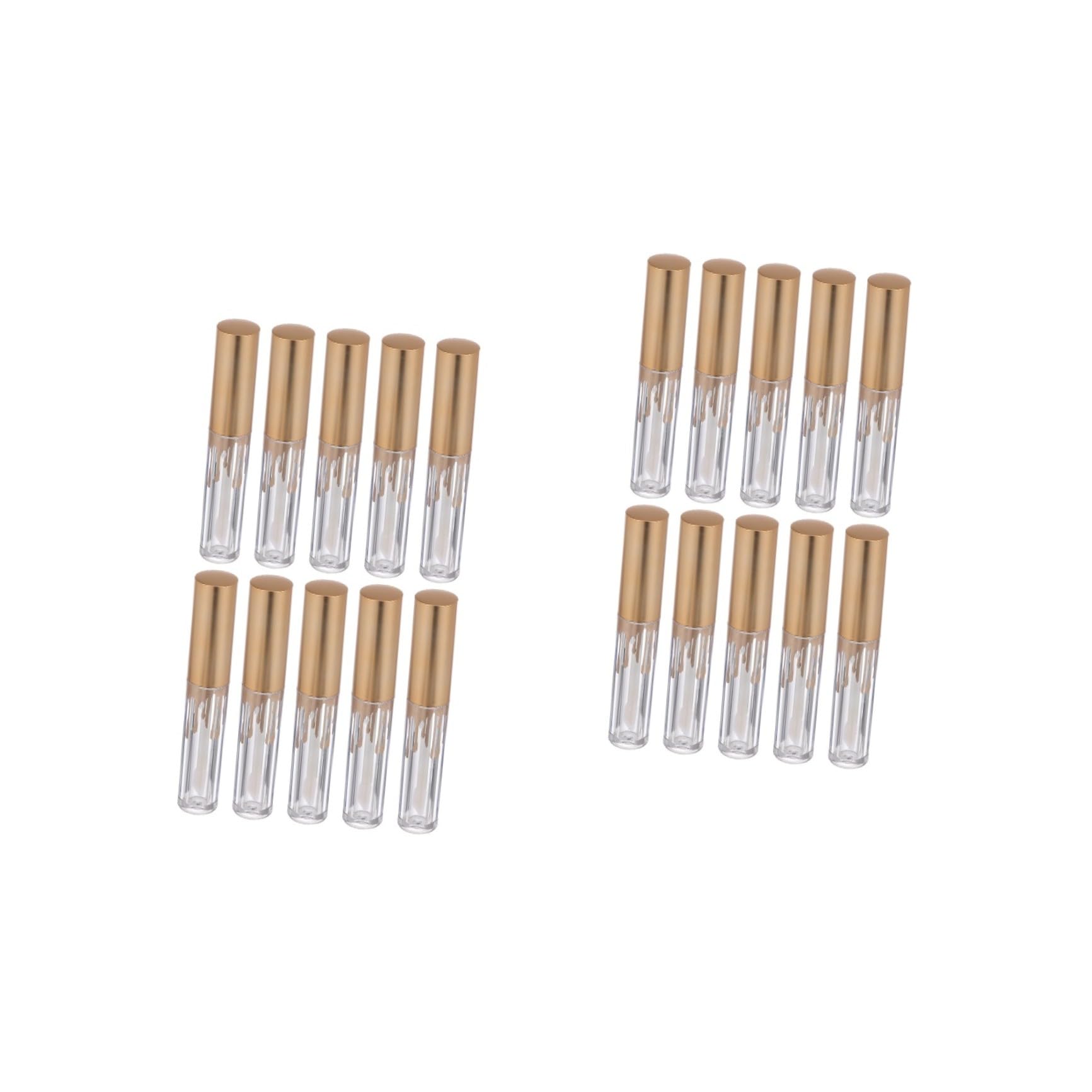 DOITOOL 20stücke Leere Lippenstift-rohre Mit Goldenen Wellen Zylindrische Behälter Für Lipgloss Und Lippenbalsam Für Reisen Und -kosmetik Pro Tube