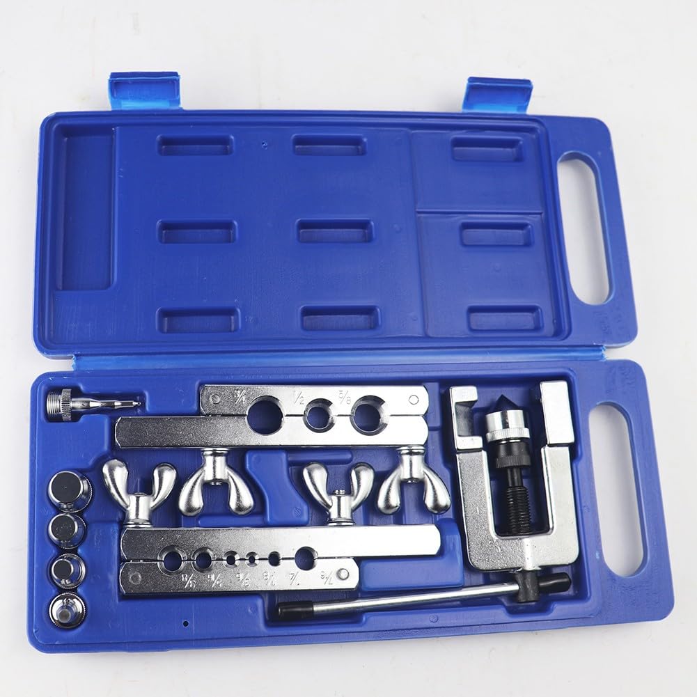 Refrigeration Bördelwerkzeug Kit Rohr Expander Set Chrom-Vanadium-Stahl für Kupferrohr Klimaanlage Reparaturarbeiten