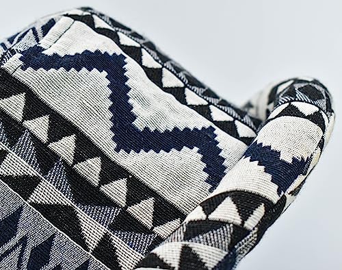 Handmade Boho Roll Brim Hat from Thailand – Woven Cotton FestivalHeadgear, Unisex, Hippie Gift, Colorful Thai Hill Tribe Design, Beach & Travel Hat3