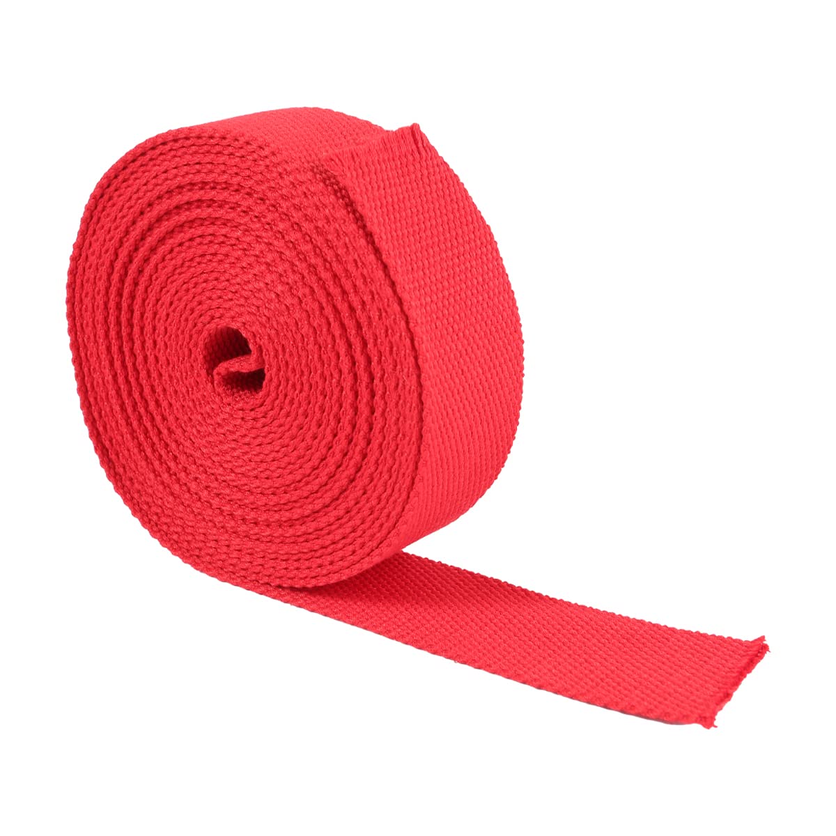 Suncoolla 5M Thicken 2.0mm Canvas Cotton Plain Weave Webbing Strap Bag Belt Tape 25/38/50mm (Red, 25mm), 25 mm - Image 2