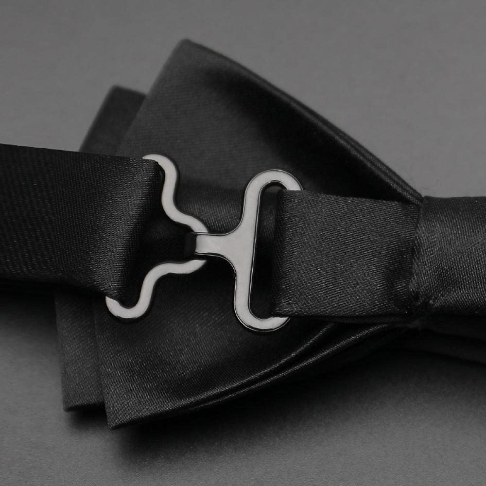 Muszka Do Krawata Muszka Do Krawata Wstępnie Zawiązanaczarny Bow Drawium Męskie Gromadzenie Mężu Wedding Garnitur Męski Solid Color Bow-Temperament Czarny Garnitur