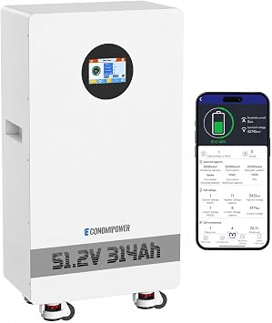 48V 300Ah 314Ah LiFePO4 Lithium Battery, 16KWh Solar Storage with RS485/CAN,8000+ Cycles 48V Battery with 200A BMSPACE for Photovoltaic System, RV Off-Grid, Home Use