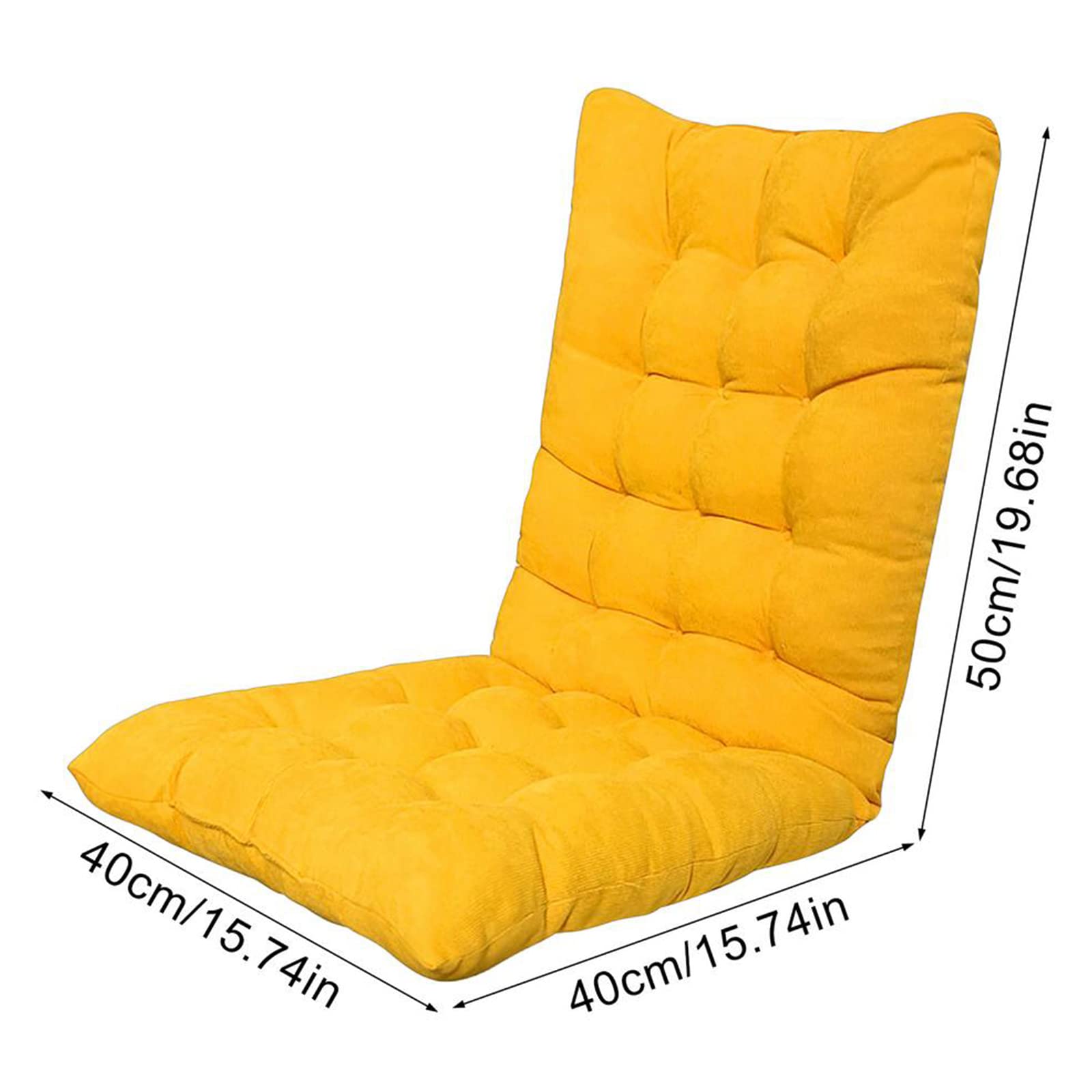 Wysokiej jakości żółte krzesło bujane Cush Highback Tufted Seat & Back Pads Outdoor & Indoor Use Ties for Kitchen Dining Desk Chairs - t & Sle