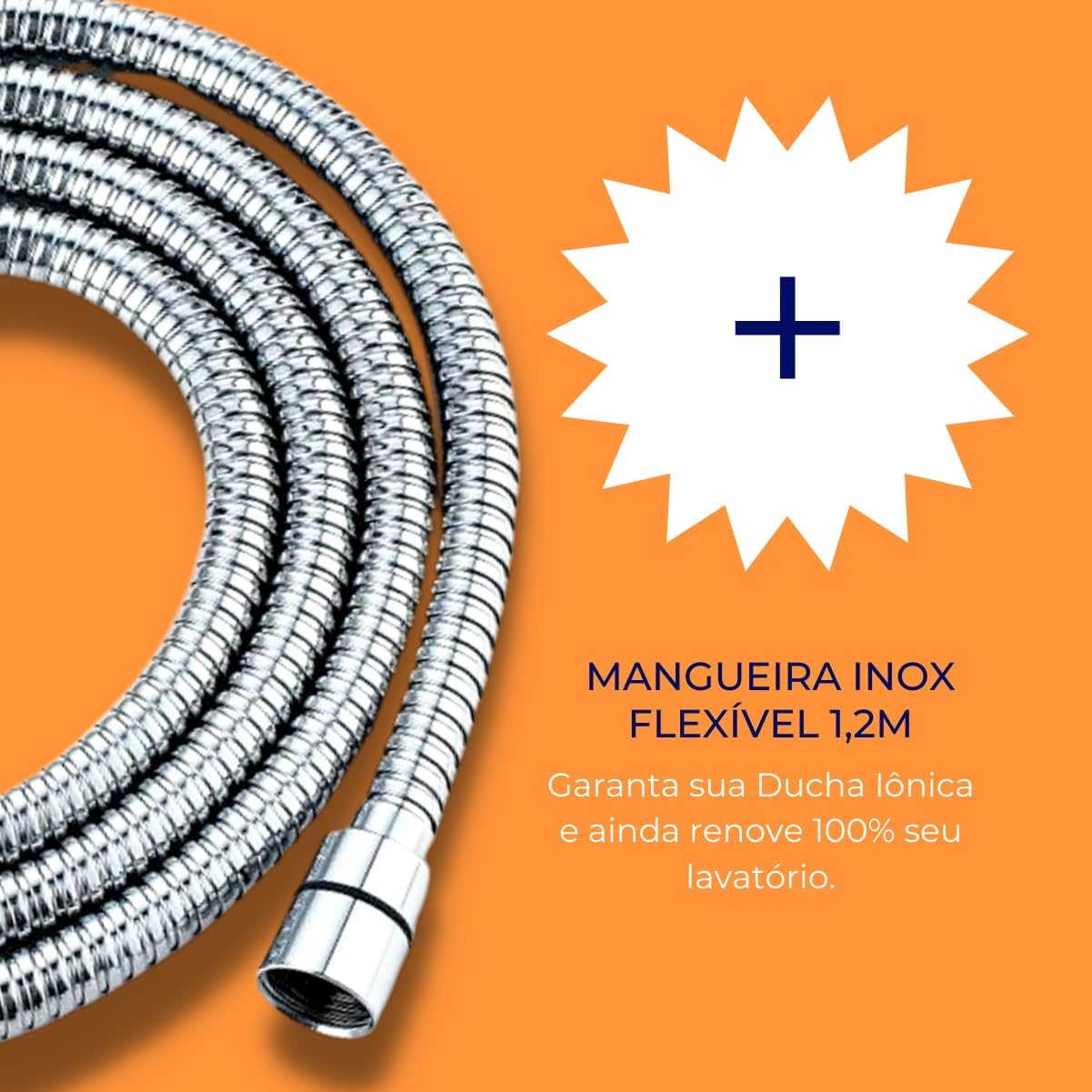Chuveiro Para Lavatório De Salão De Beleza + Mangueira 1,2m 1/2 Polegada Filtragem Com Minerais Cabeleireira