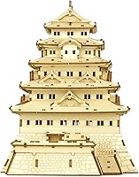Vista 7 de Rompecabezas 3D de arquitectura de madera del castillo de Edo - Divertidos kits de manualidades de madera - Regalo ideal para cumpleaños y recuerdos