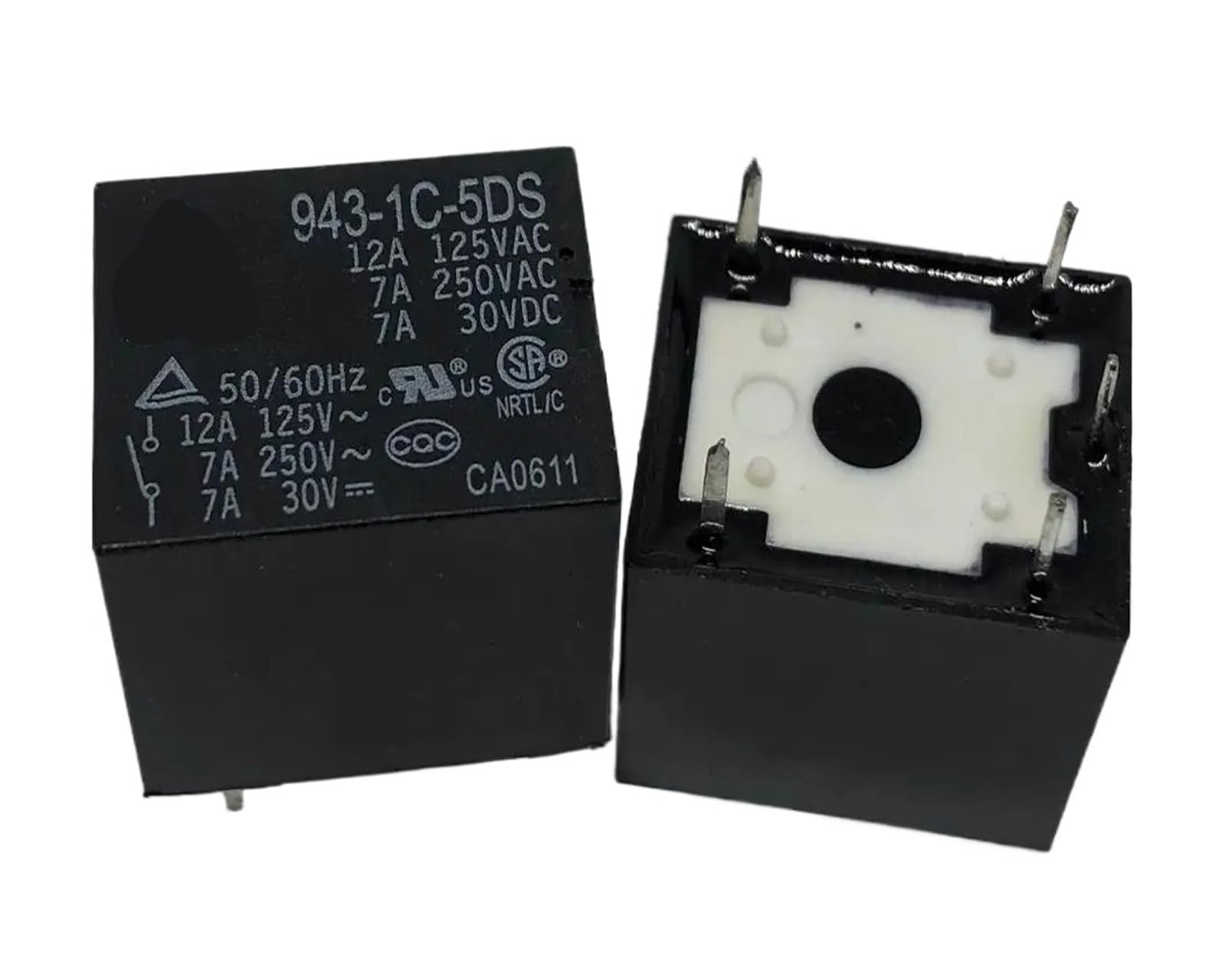 Relais 943-1C-5DS 5V T73C 12V 24V 7A pour carte électronique