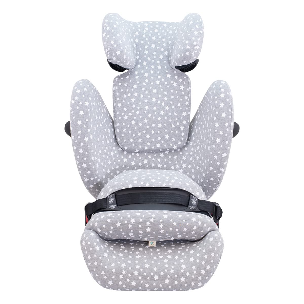 JYOKO KIDS Rivestimento per seggiolino auto in cotone compatibile con Cybex Pallas G I-SIZE (Fodera, WHITE STAR) - 4