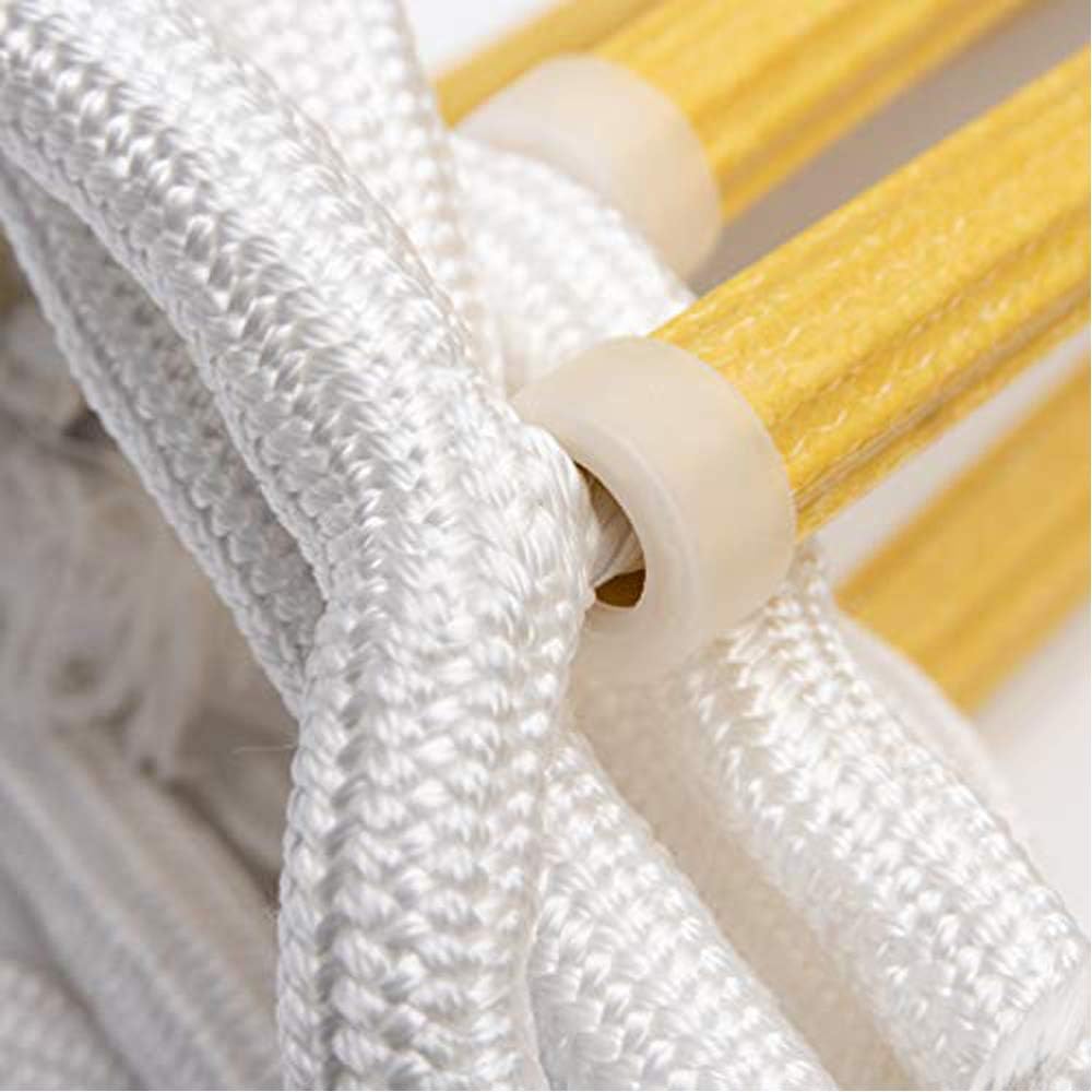 Emergency Fire Escape Ladder Flame Resistant Safety Rope Ladder with Hooks Fast to Deploy & Easy to Use Compact & Easy to Store Withstand Weight up to 900 pounds (13ft - - 
