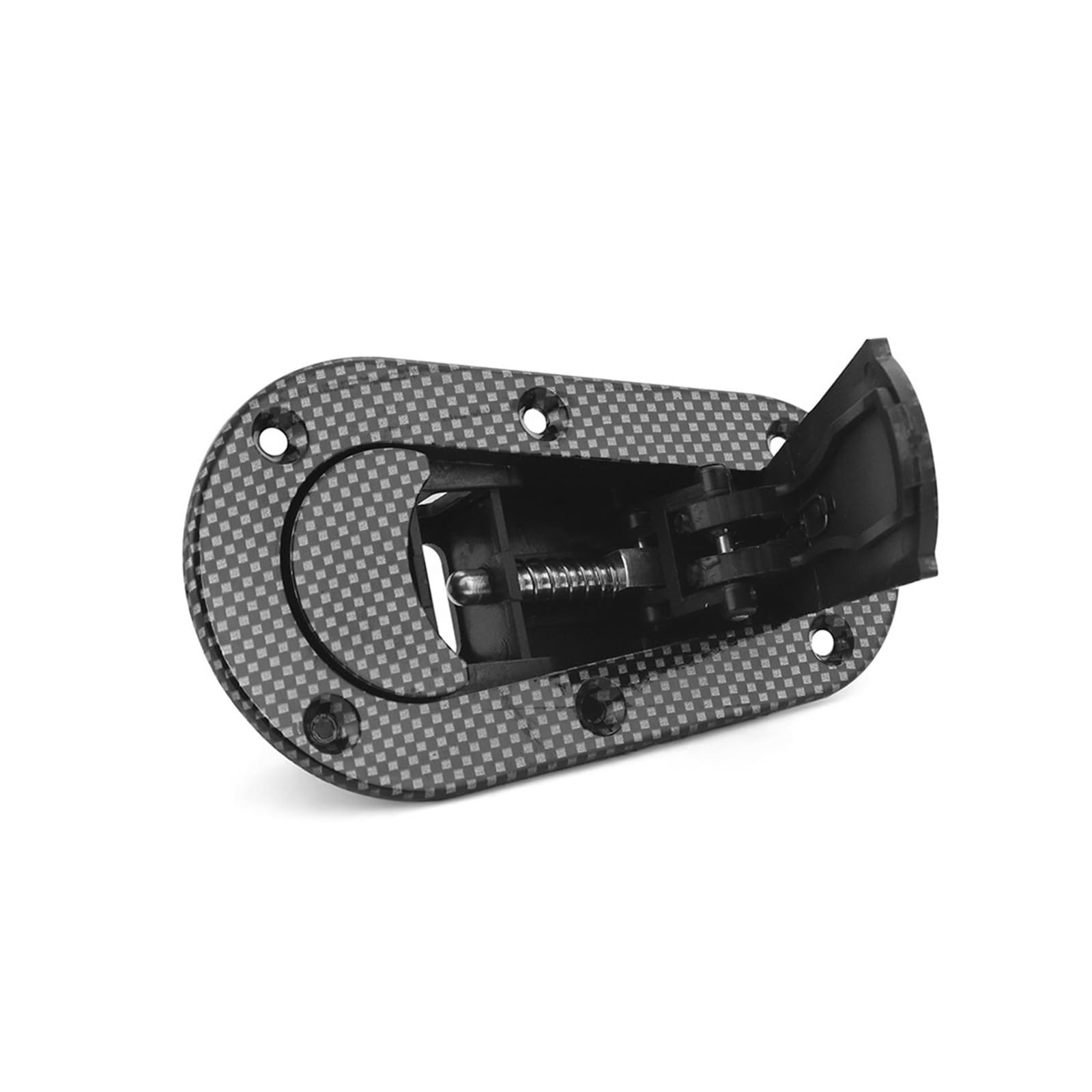Chiusura di bloccaggio cofano anteriore Perni del cofano con serratura a sgancio rapido per auto da per corsa nera/in fibra di carbonio, senza kit chiusura a chiave(Nero)