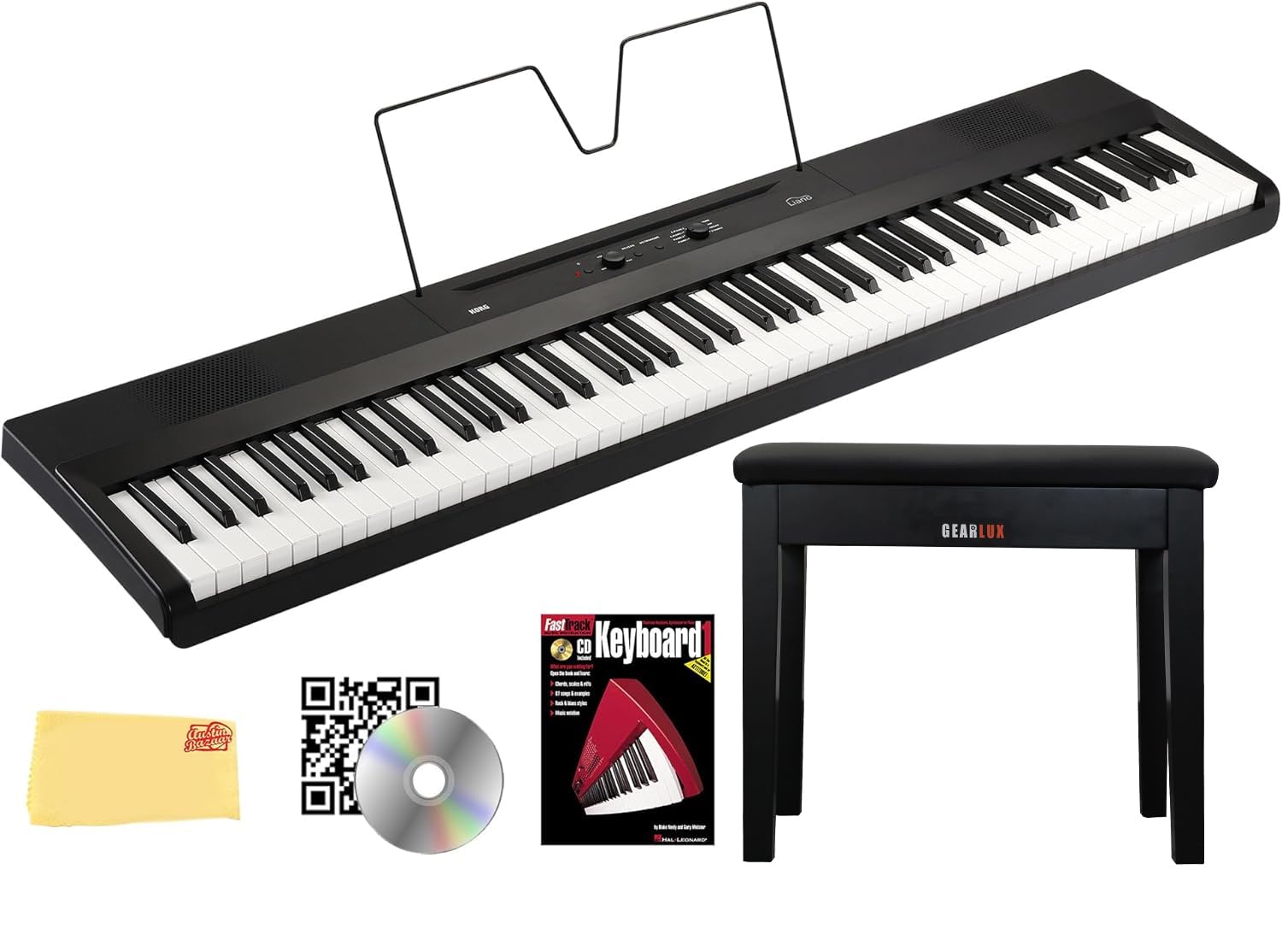 Amazon.com: Korg L1 Liano 88-Key Digital Piano - Black Bundle with