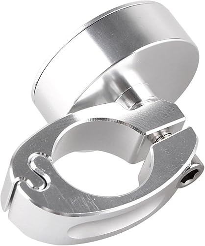 Miniatura 3 de Mallofusa Aluminio universal impermeable motocicleta manillar reloj reloj digital para 78 "a 1" manillar para Yamaha Kawasaki Honda Suzuki plata