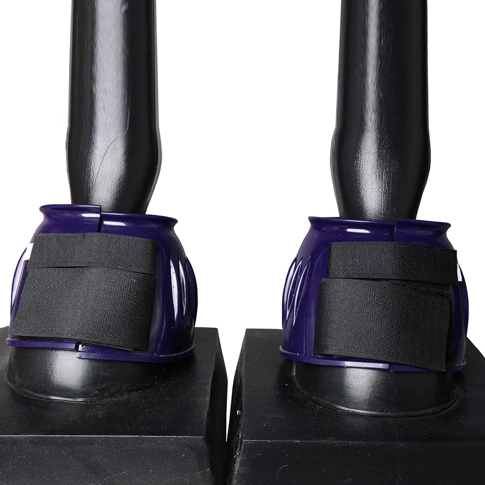 Kerbl Jumping Bells - Campanelli In Gomma Per Cavalli, Doppia Chiusura Velcro