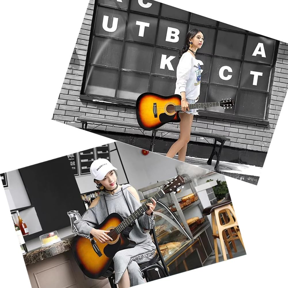 Akustikgitarren-Set mit Cutaway-Design, Gigbag und Tutorial-Zubehör für Anfänger Volksmusik Lernen