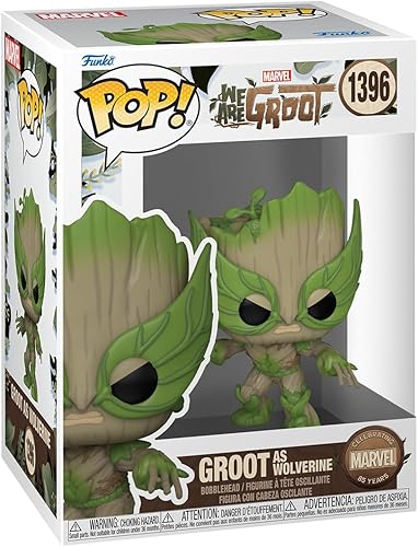 Miniatura 1 de Funko Pop! Marvel We are Groot - Wolverine - Groot Shorts - Figura de vinilo coleccionable - Idea de regalo - Producto oficial - para niños y