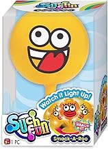 JA-RU Emoji Light Up Smack It Toy (3 Units Assorted). Fun Faces Smack-a-Roo. Stick to Surface Punching Toy. Light Up, LED, Squeeze, Flashing, Party Favor, Classroom Prize. 4913-3