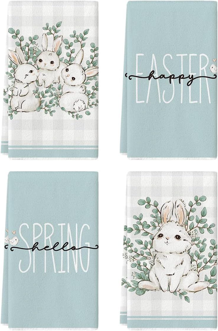 Artoid Mode Polka Dot Bunny Rabbits Wortelen Pasen Tafelkleed, Rond 120