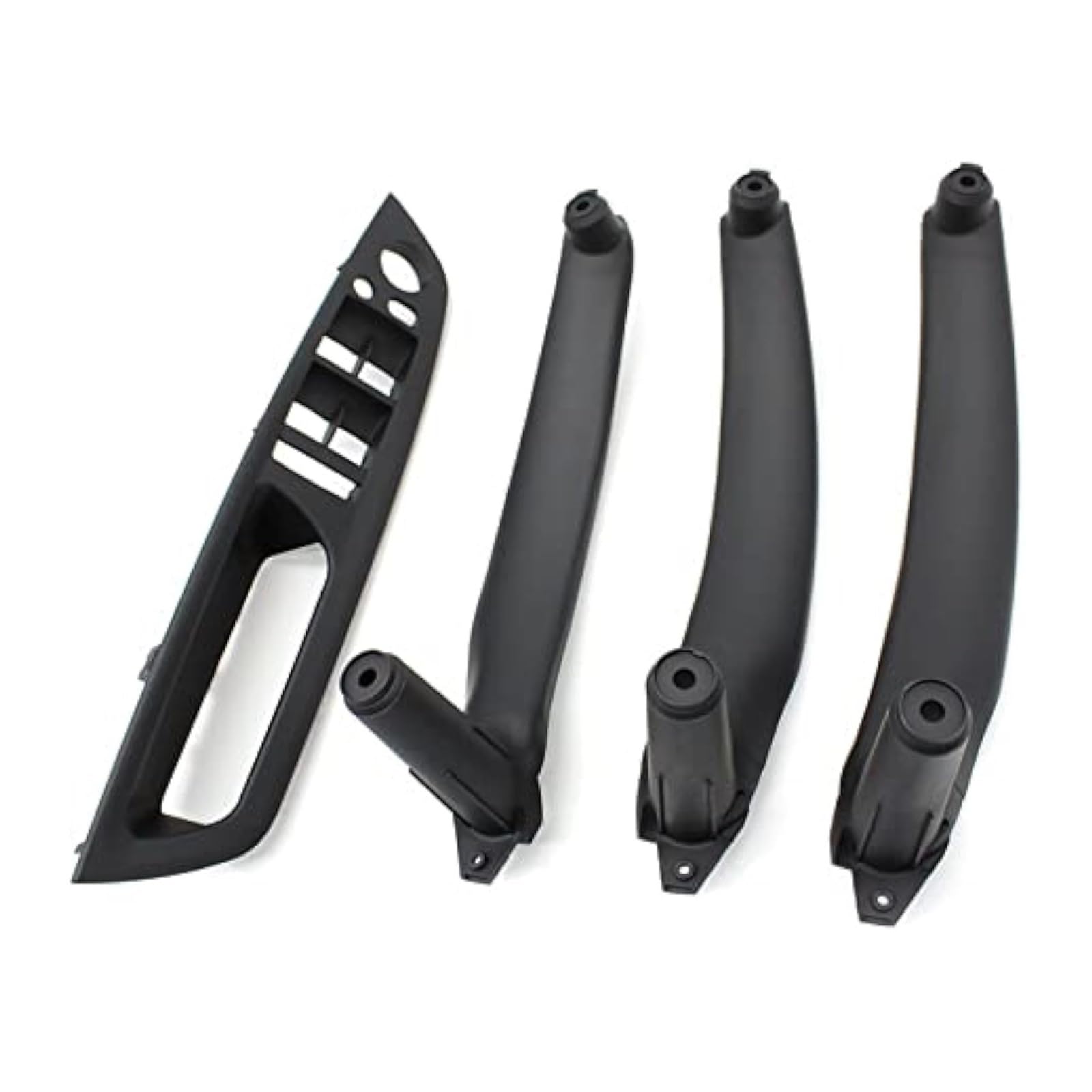 FANGZIQQ for X5 X6 E70 E71 E72 2007-2013 LHD RHD Car Interior Door Pull Handle Inner Armrest Panel Cover Car Inner Door Handle(Lhd Black Set)