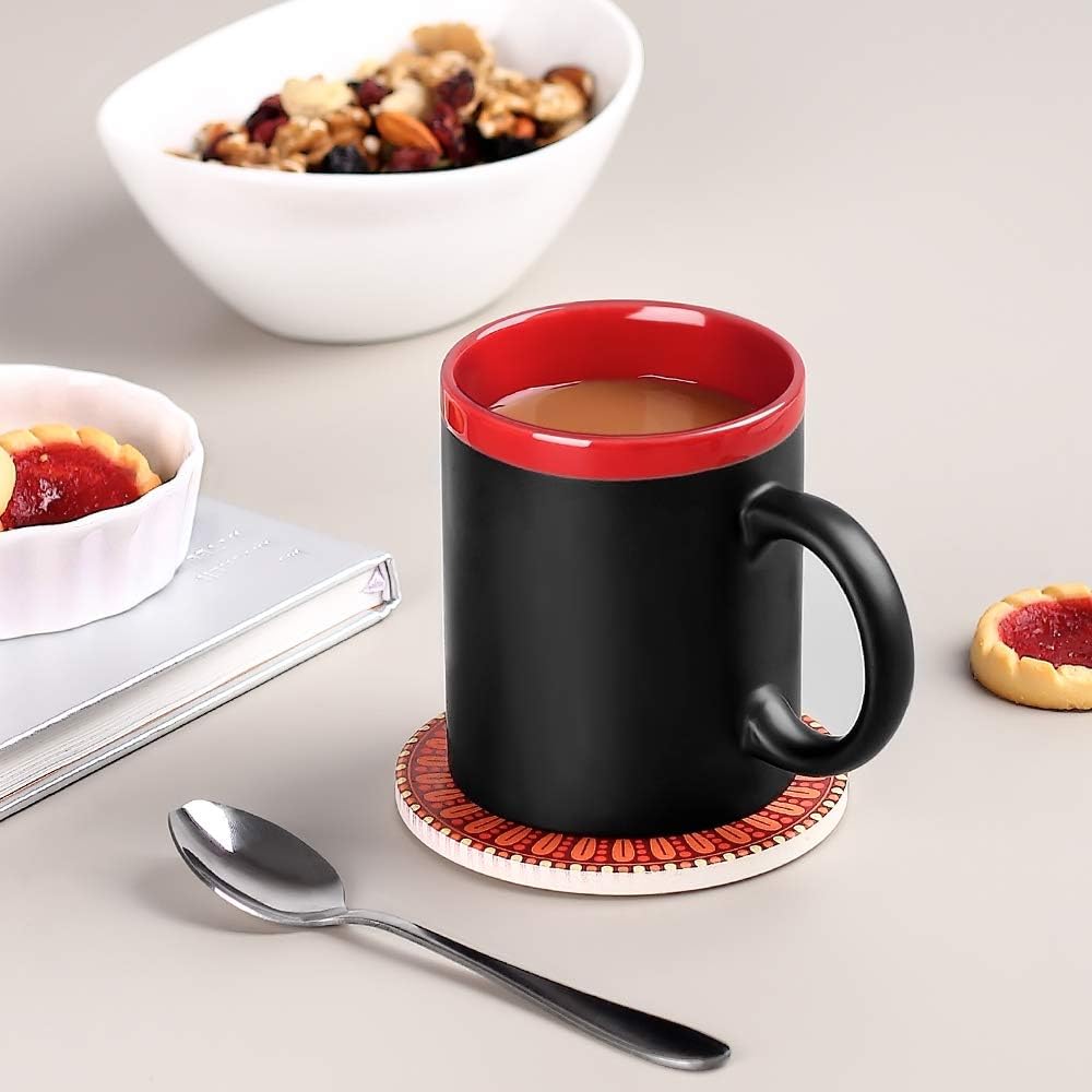 Flash Sale LIFVER 12 Ounce Coffee Mugs Set of 4, Ceramic Porcelain Mug Set for Coffee, Tea, Milk, DIY, Cocoa, etc. Microwave and Dishwasher Safe, Red Hottest Sales LIFVER 12 Ounce Coffee Mugs Set of 4, Ceramic Porcelain Mug Set for Coffee, Tea, Milk, DIY, Cocoa, etc. Microwave and Dishwasher Safe, Red