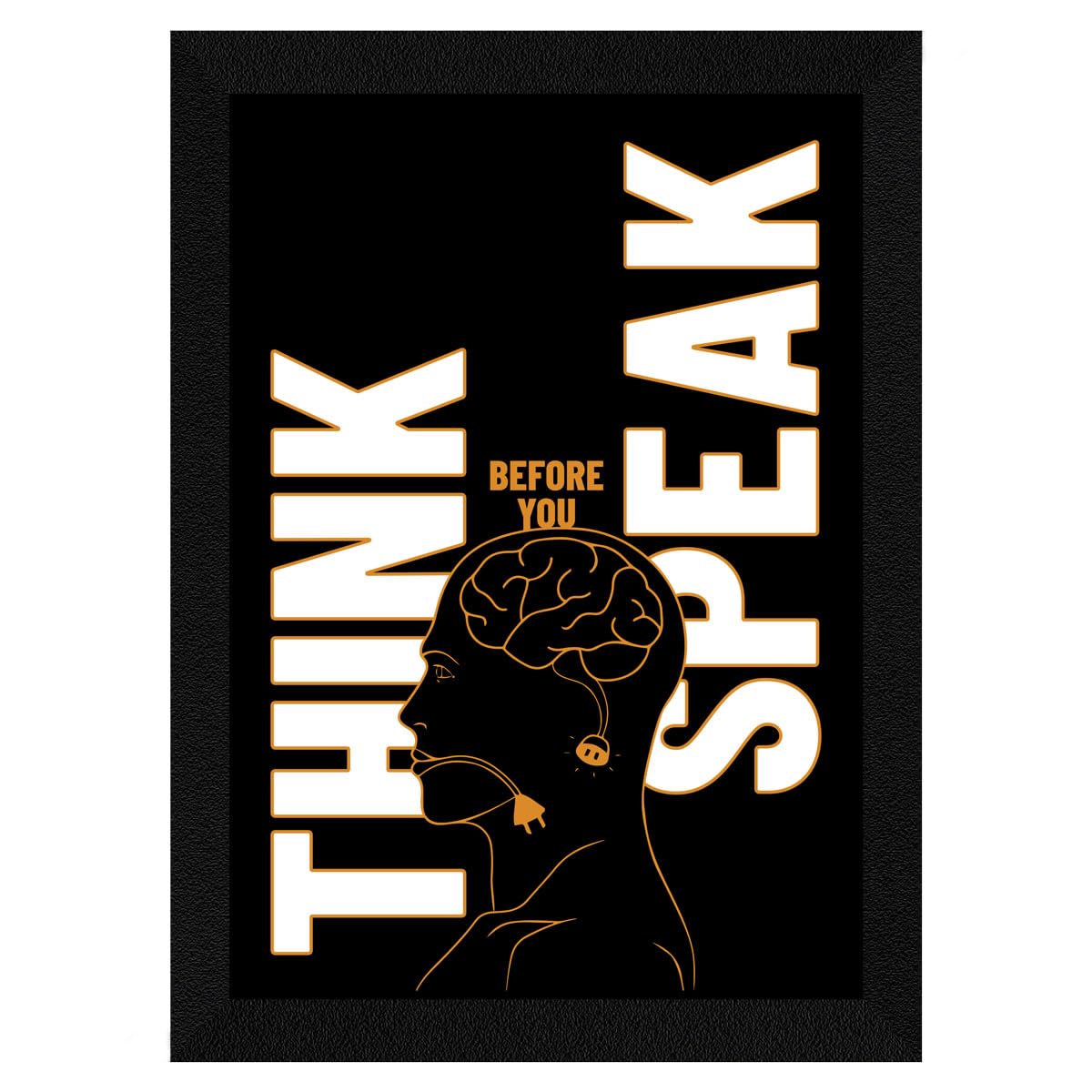 ArtX Paper Motivational Quotes Wall Frames, Inspiring Quotes For Home, Office and Study Room Decor, Multicolor Framed Posters, A4, Set of 1