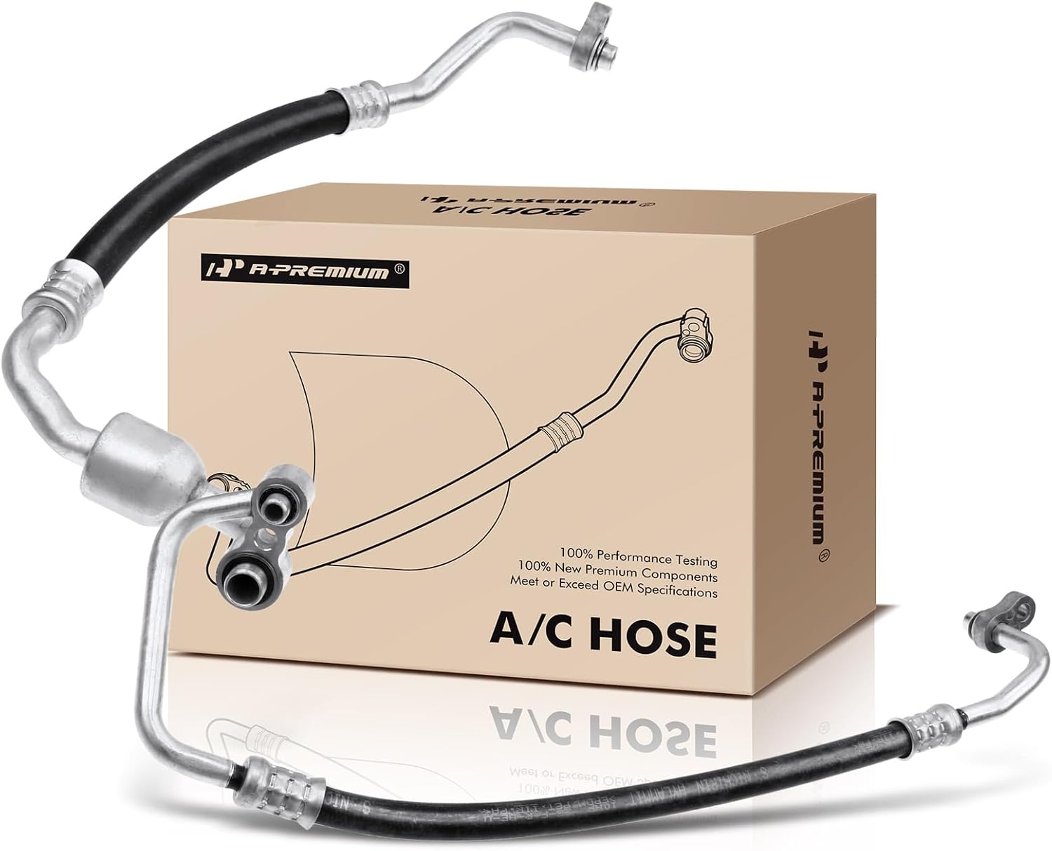 A-Premium A/C Suction and Discharge Line Hose Assembly Compatible with Buick Verano 2012-2017 2.4L Naturally Aspirated