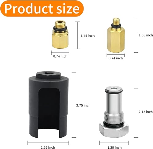 Miniatura 2 de Mekar 6.0 Kit de adaptadores de enchufe de válvula IPR y riel de aceite y bomba de aceite de alta presión 6.0 Herramienta de montaje de prueba de