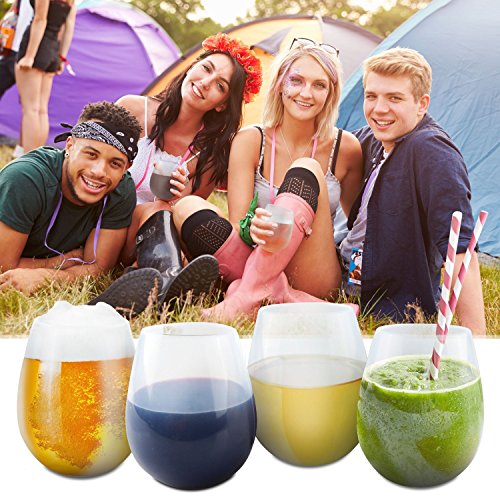 ORBLUE Flexible Silicone Camping Wine Glasses - 12 oz. by Orblue - Used condition - Image 6