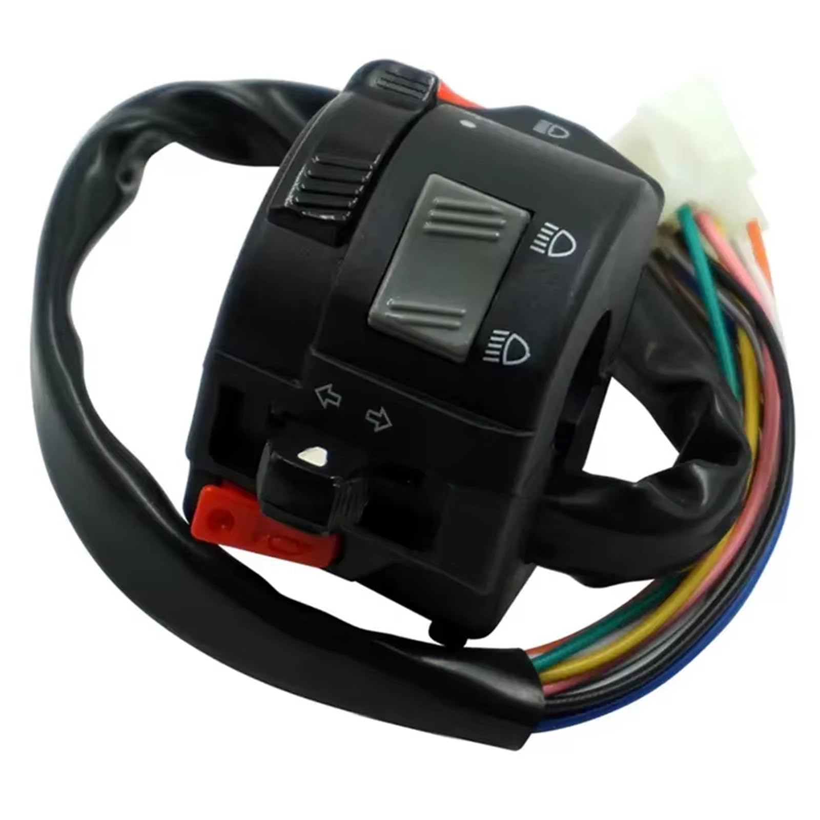 Interruttore Sul Manubrio Interruttore Manubrio Moto Foro Universale Gruppo Controllo Sinistro Per Accessori Moto Scooter Bici Elettrica E Bike 2.2 Cm