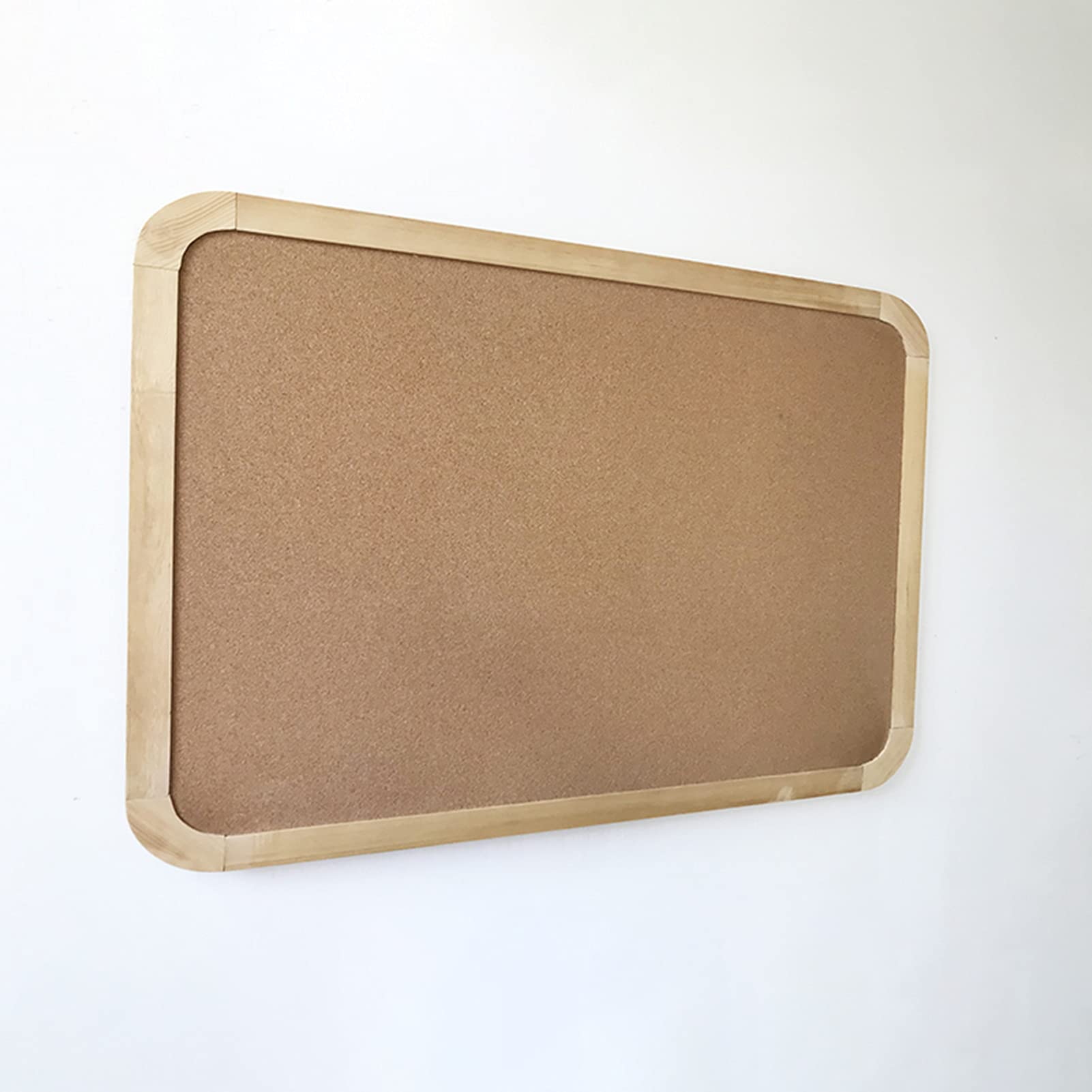 Kork Pinnwand Holzrahmen, Message Memoboard Office School Home Fotokultur Wand, Mit Stecknadeln Und Festem Kit(Size:60X90CM)