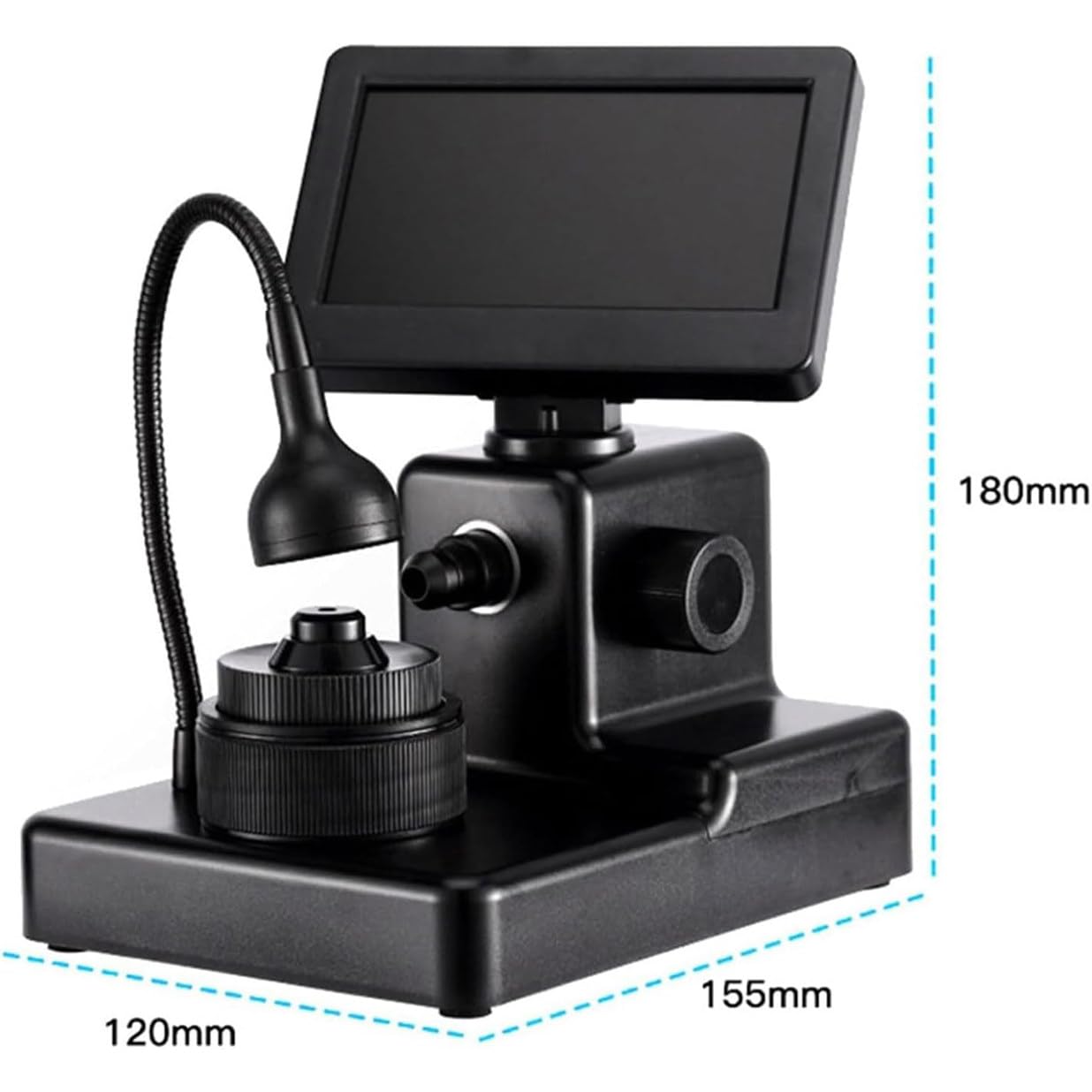 Digitales Mikroskop, 4,3-Zoll-LCD-Bildschirm mit LED-Licht, 50-1000-fache Vergrößerung, genauer Diamantgürtel-Viewer zur Beschriftungsidentifizierung