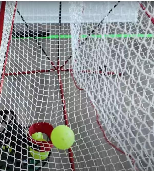 Teknigoo Tennis Maschine Mit Netz (12lb),Pickle bällewurfmaschinen Set für selbsttraining,Anfänger/Kinder/Trainer/Zuhause/Gericht, für alle Stufen/Alter,AC&Batterie&USB-Kabel