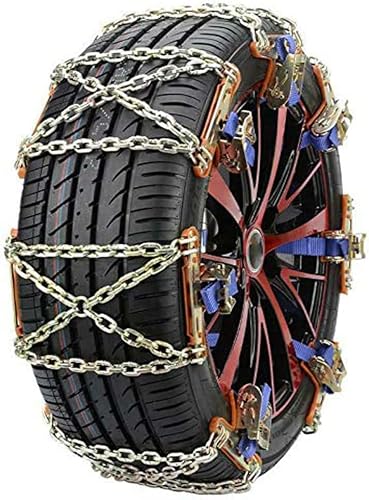 Universal Adjustable Snow Chains for Tyres 195–265mm (All-Season) – Cars, Trucks & SUVs