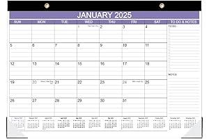 2025 Desk Calendar - 18-Month Calendar for Extended Organization