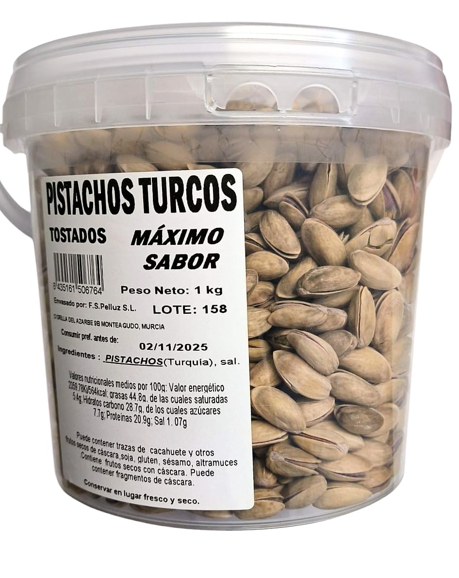 Pistachos Turcos 1 Kg Tostados con sal - Maximo Sabor
