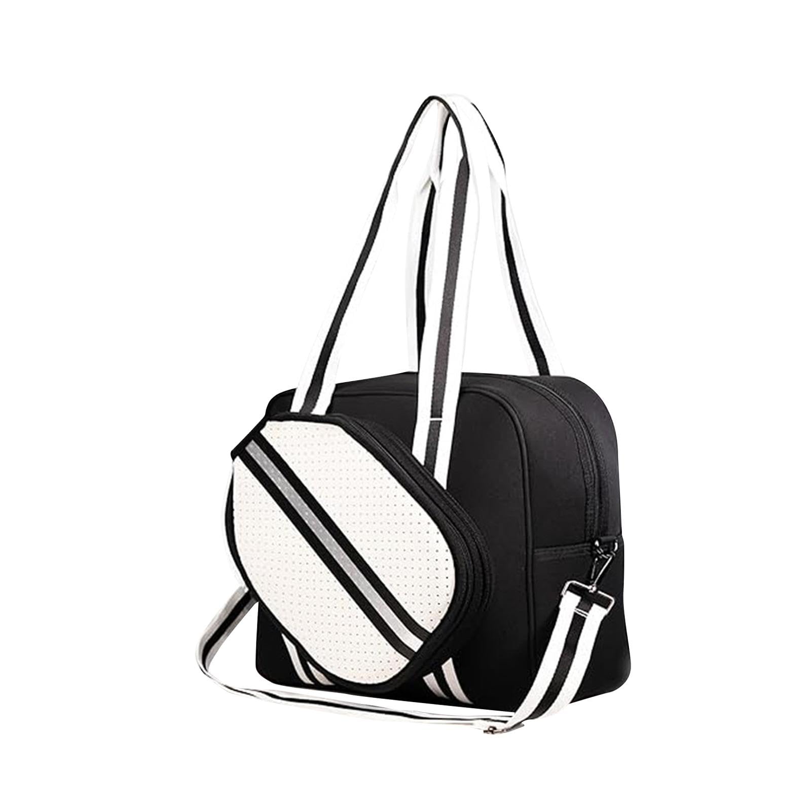 CALANDIS™ Badminton Shoulder Bag Large Handbag for Adults Pickleball Badminton Racquet Black | Bags | Tennis | Tennis & Racquet Sports-image-29