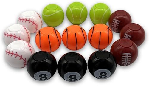 Miniatura 3 de Pelotas de fútbol Fidget Spinner, 4 piezas multicolor y multiestilo mini pelota herramientas para aliviar el estrés, herramienta de descompresión de