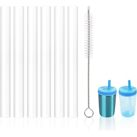 6pcs Premium Quality Straws Fit for Zak Kids Water Bottles