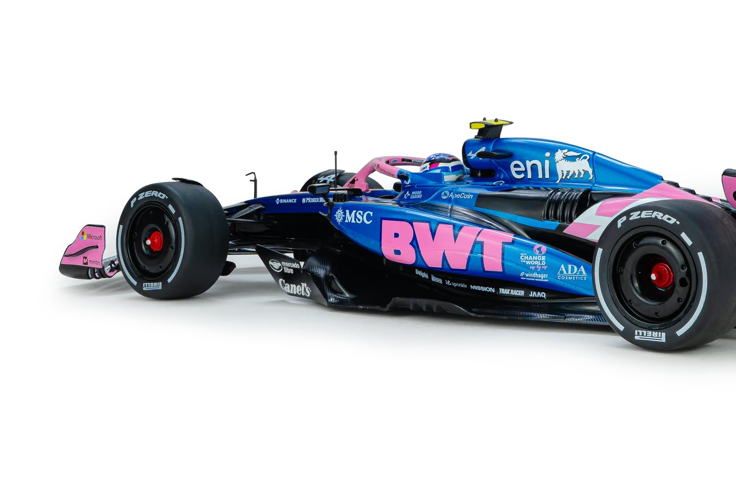 Solido Alpine A525#43 GP Canada 2025 – Formuła 1 Diecast model samochodu, F.Colapinto samochód wyścigowy, wierna szczegółowa miniatura sportów motorowych, niebieski, 1:18