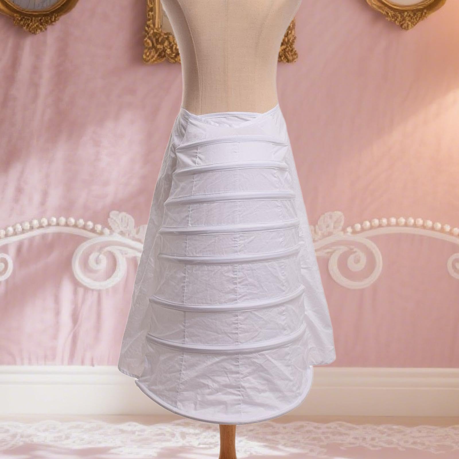 Sharplace Crinolina Da Donna Sottogonna a Cerchi Regolabile in Poliestere Elegante per Abiti Vintage Adatta a Matrimoni Eventi Galà E Cosplay, Style a