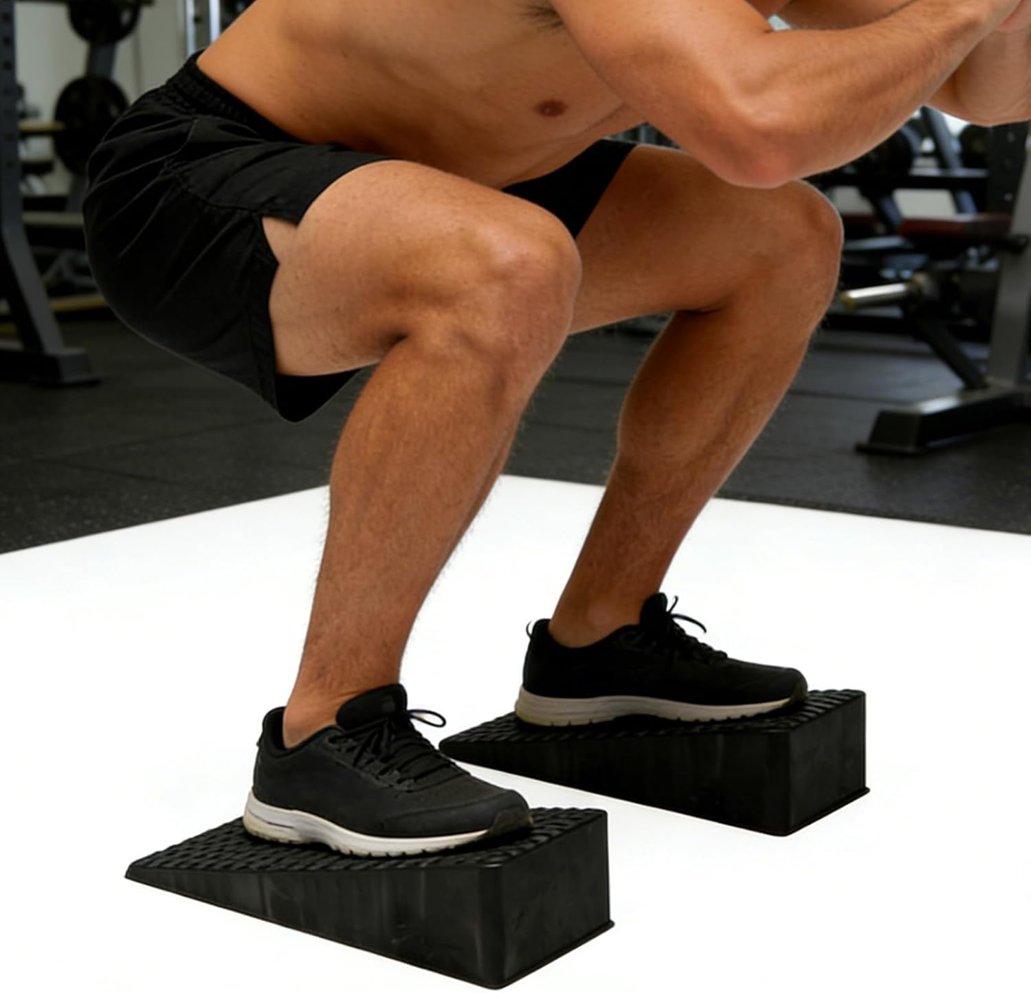 Foot Wedges for Exercise Squat Wedge Blocks Non Slip Fitness Training Strength Balance Flexibility Muscle Engagement Home Gym Studio Dorm PP Compact Durable Versatile Lightweight
