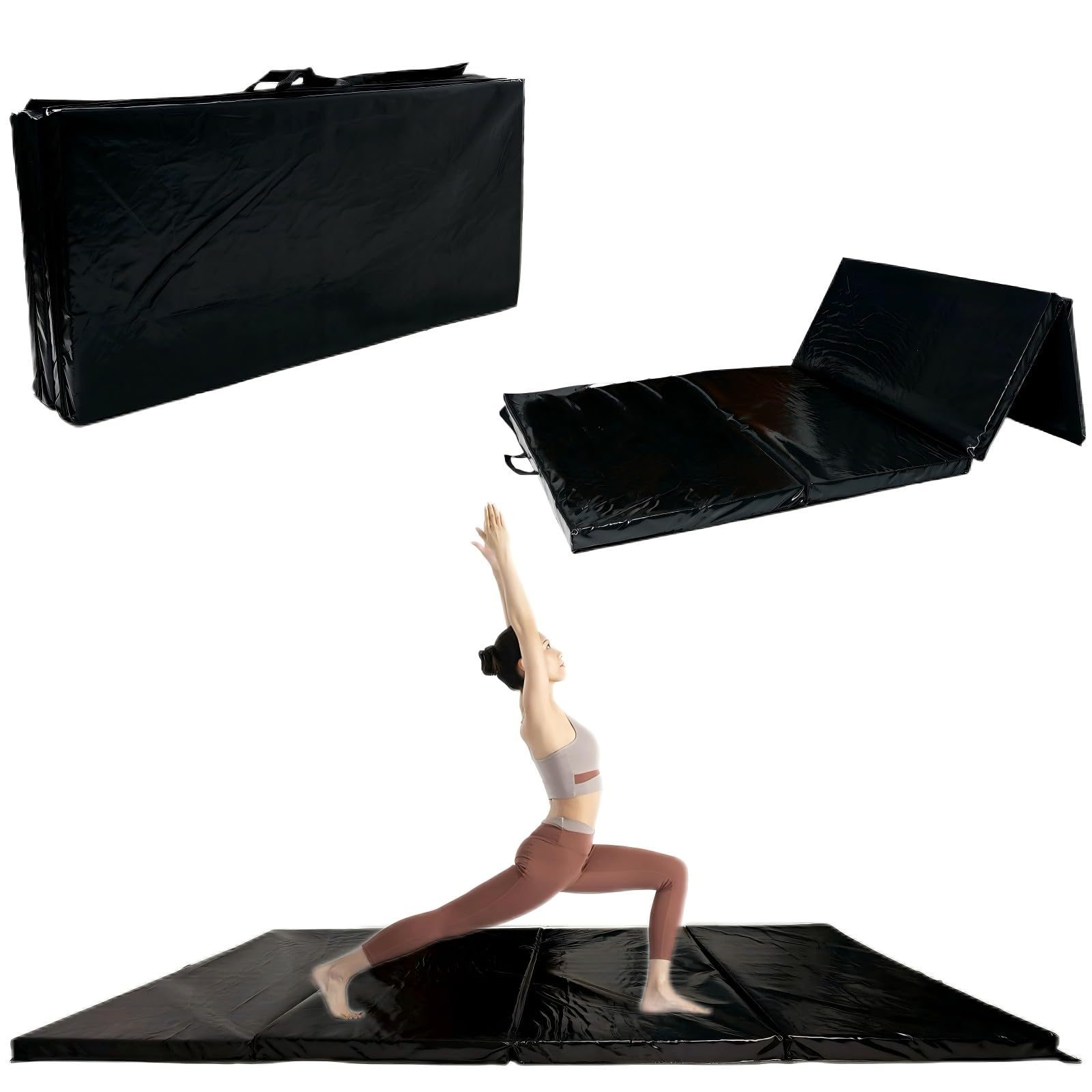 Kapler Turnmatte Faltbar 240x120x5 cm: EPE Gymnastikmatte Weichbodenmatte für Yoga und Fitness, für Kinder und Erwachsene