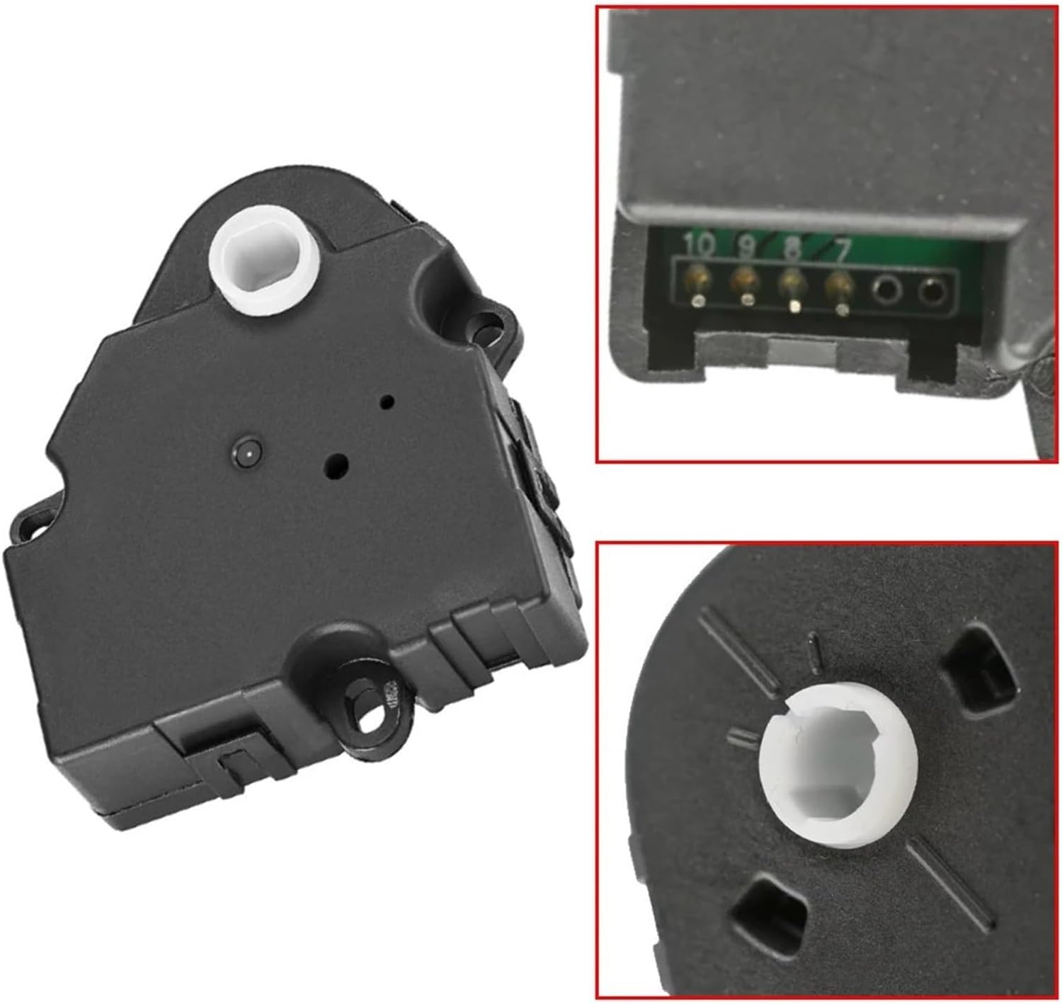 Replacement Parts Compatible with Buick for Century for Regal 1997 1998 1999 2000 2001 2002 2003 2004 4 Pins Car HVAC Heater Air Blend Door Actuator 604107 16124932 8901839