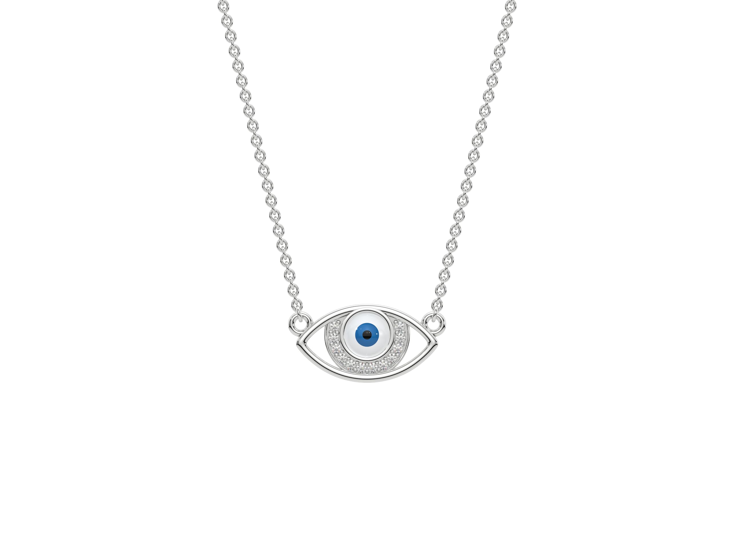 KOARRA 925 Sterling Silver Evil Eye Necklace - Gifting To Women and Girls - Gifts for Mothers Day - With Certificate of 925 Pure Silver Authenticity - Modern Jewellery Design (B0CZS12RHD) Amazon Price History, Amazon Price Tracker